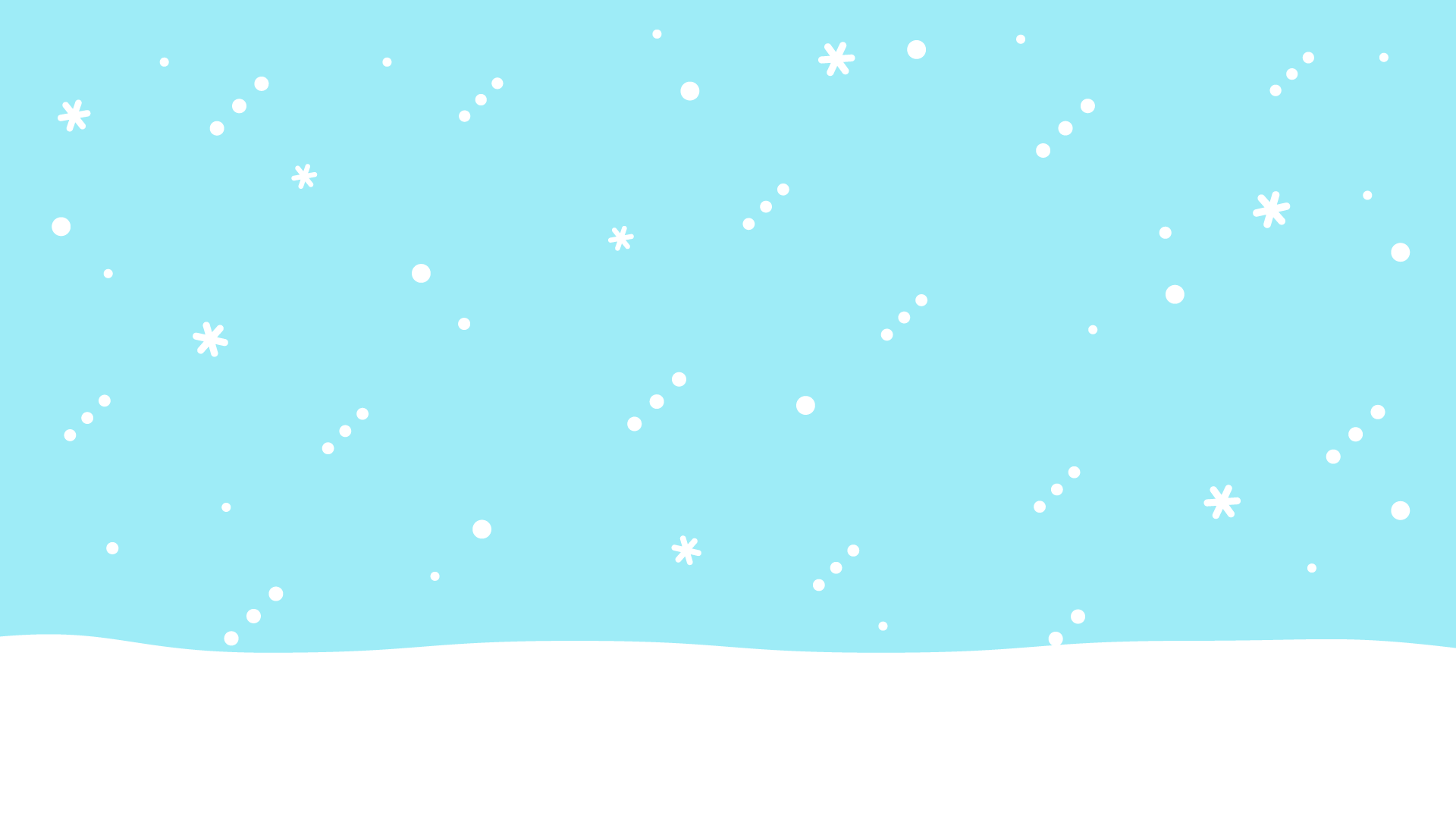雪ふるかわいいシンプル背景 3種 Okumono