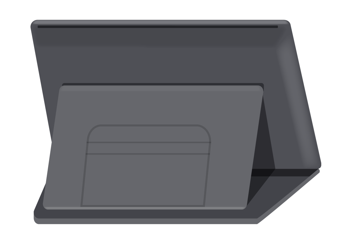 ノートパソコンと液晶タブレットのイラスト素材 Okumono