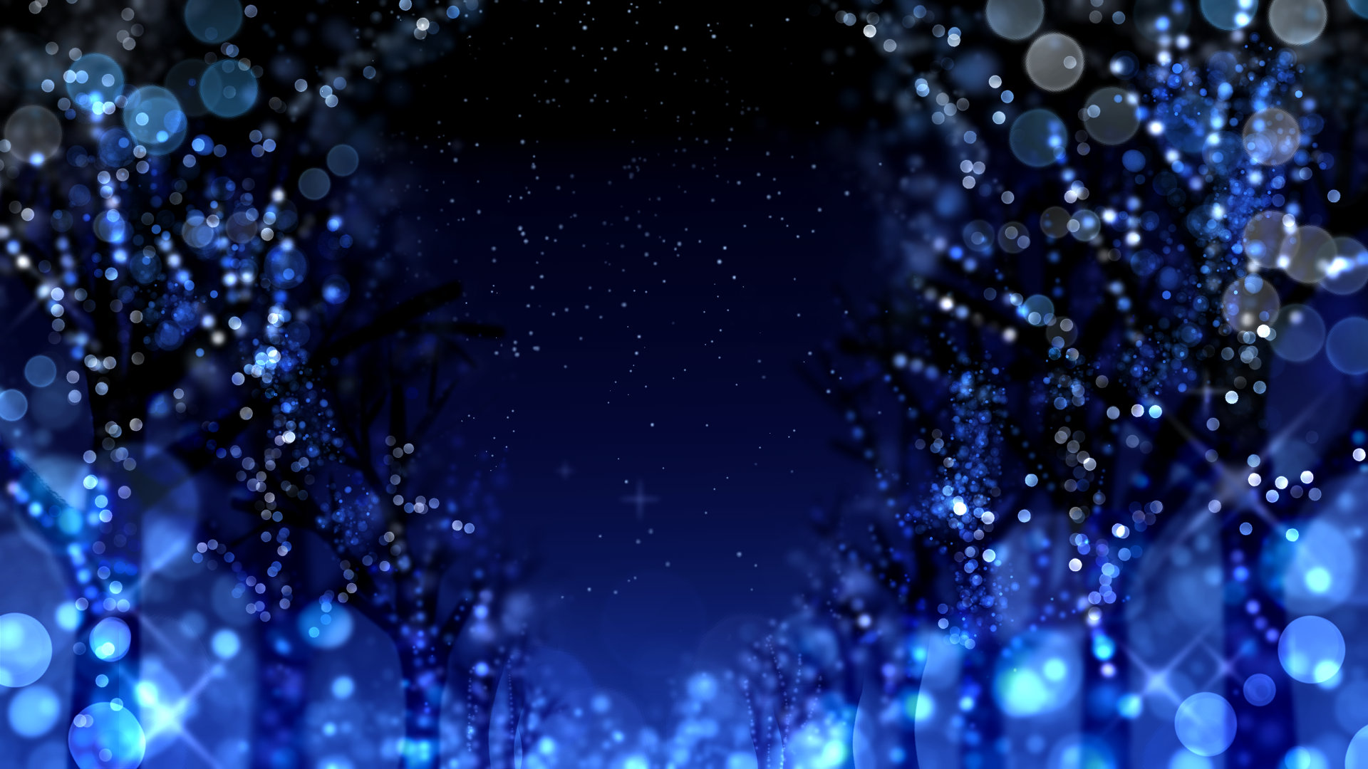 夜空とイルミネーションの背景素材 Okumono