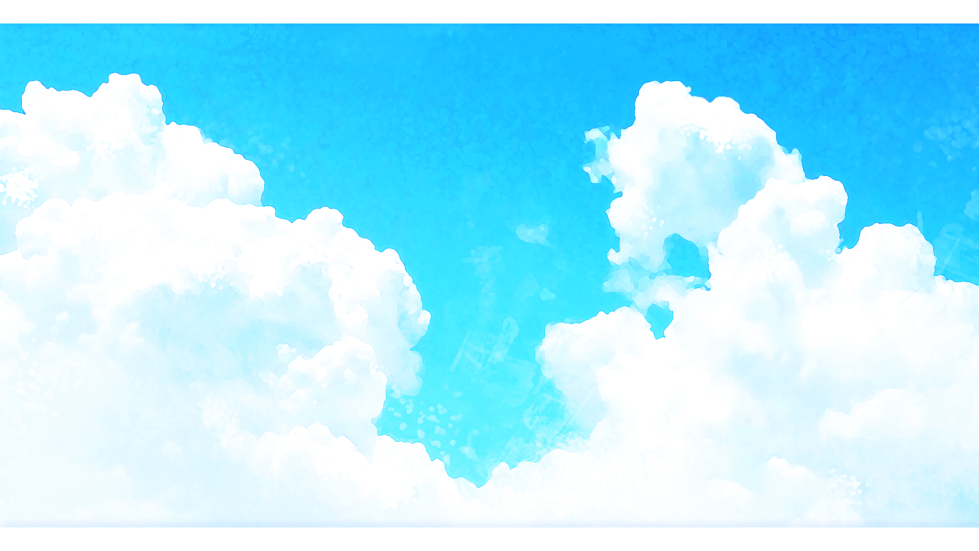入道雲の背景 4種 Okumono