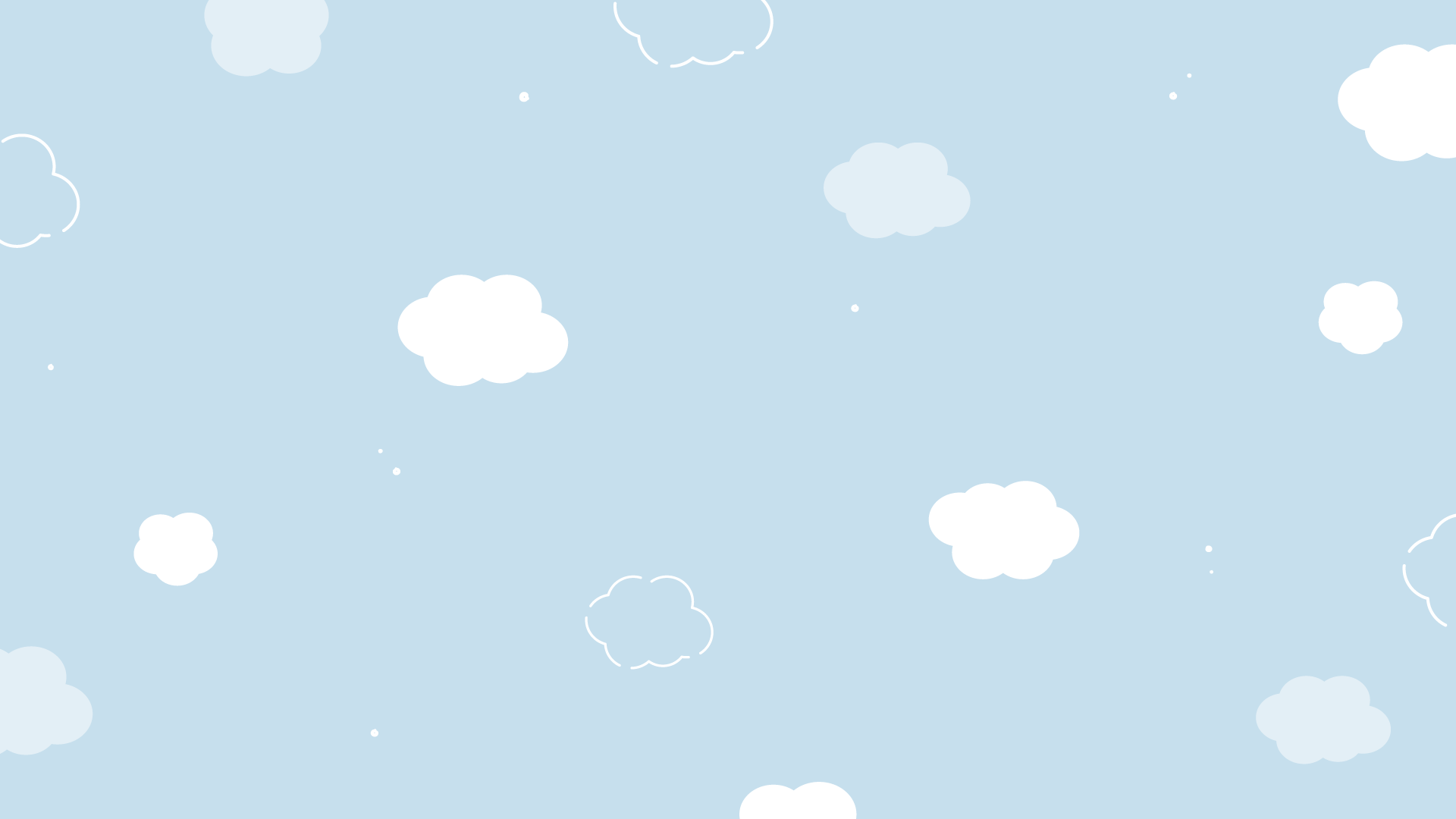 かわいい雲の柄背景(11種) | OKUMONO