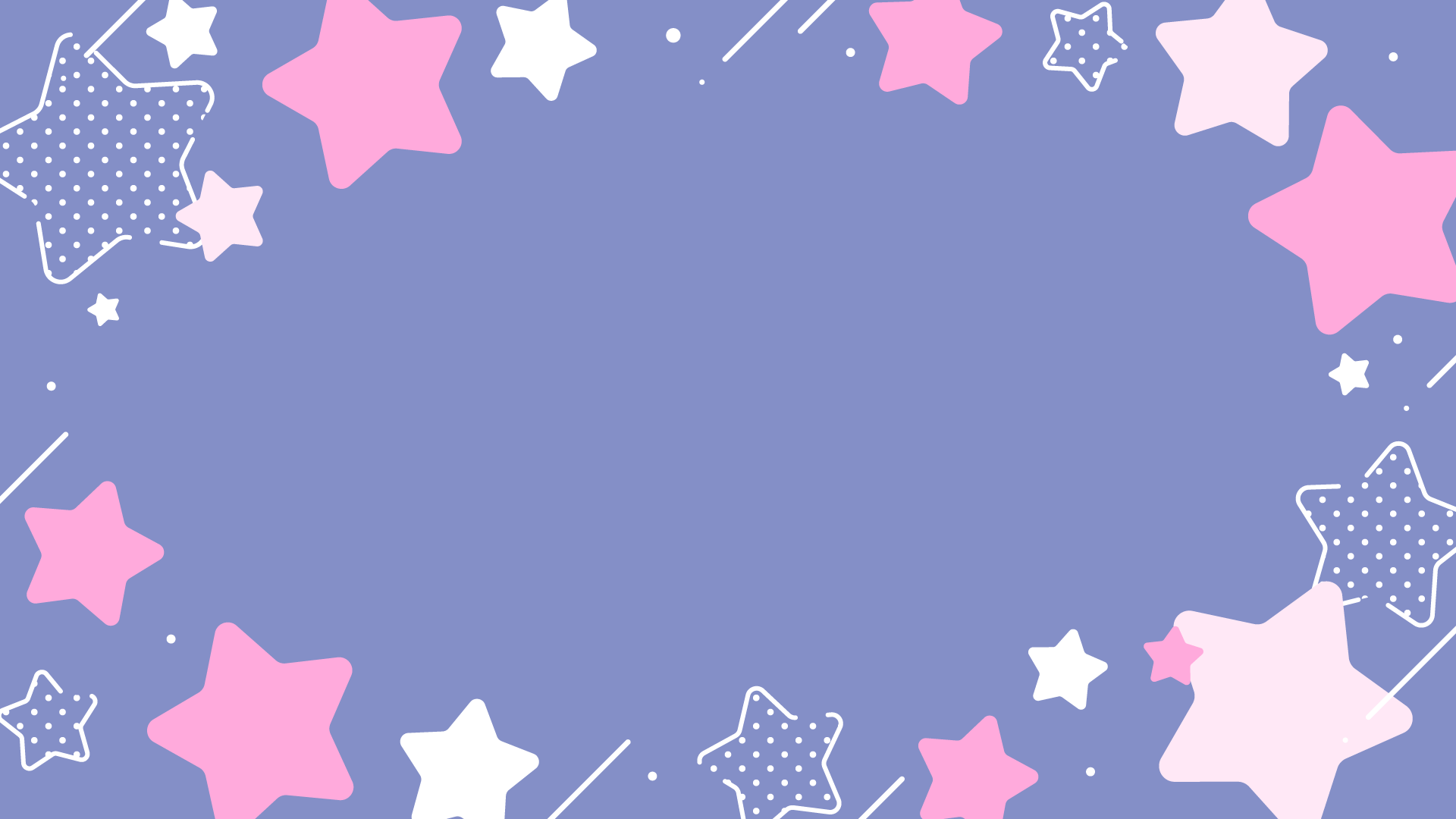 かわいいポップな星の背景 6種 Okumono