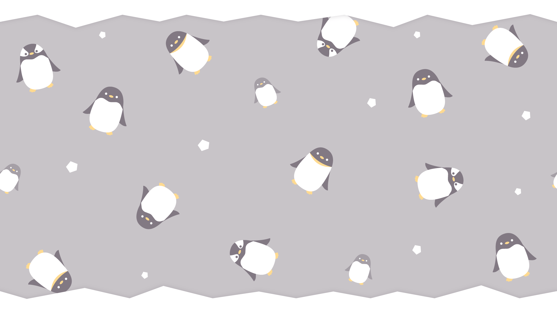 ペンギンの柄の背景 12種 Okumono